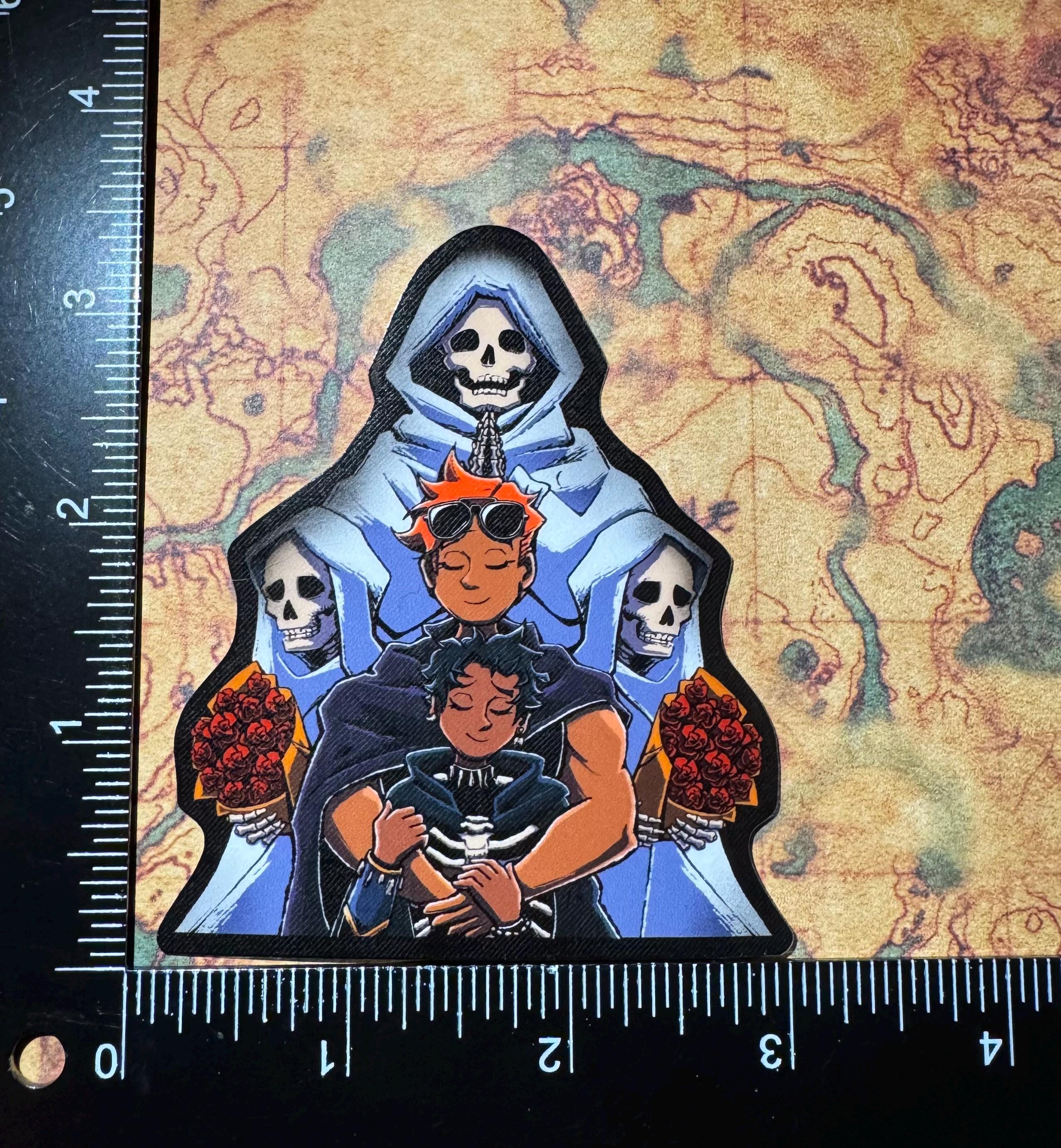 The Cavalier and Necromancer (Gideon/Harrow) Sticker