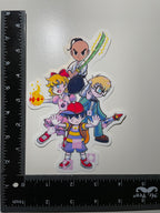 Ness Paula Jeff and Poo Vinyl Sticker