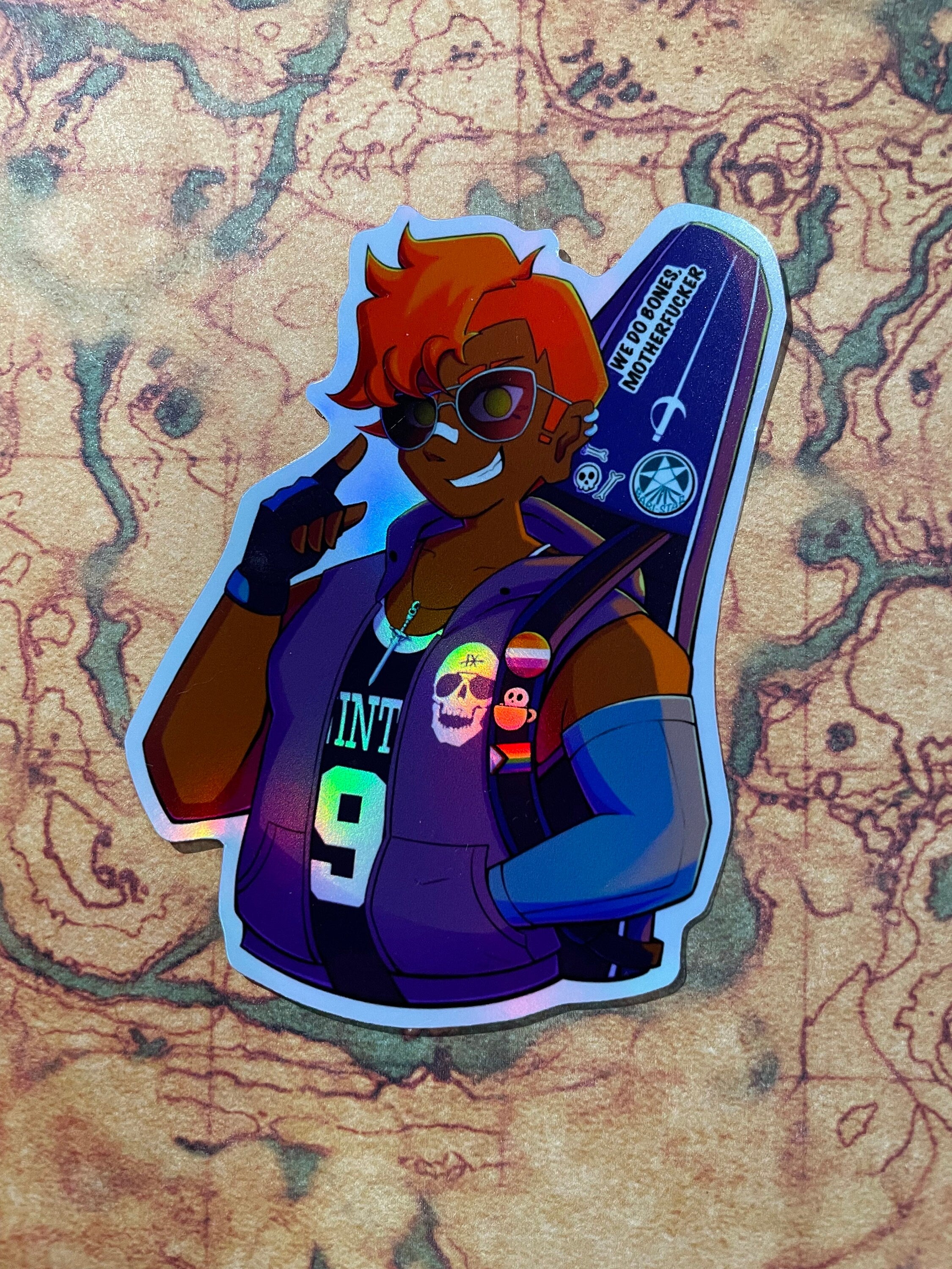 Gideon Nav Jersey Vinyl Sticker