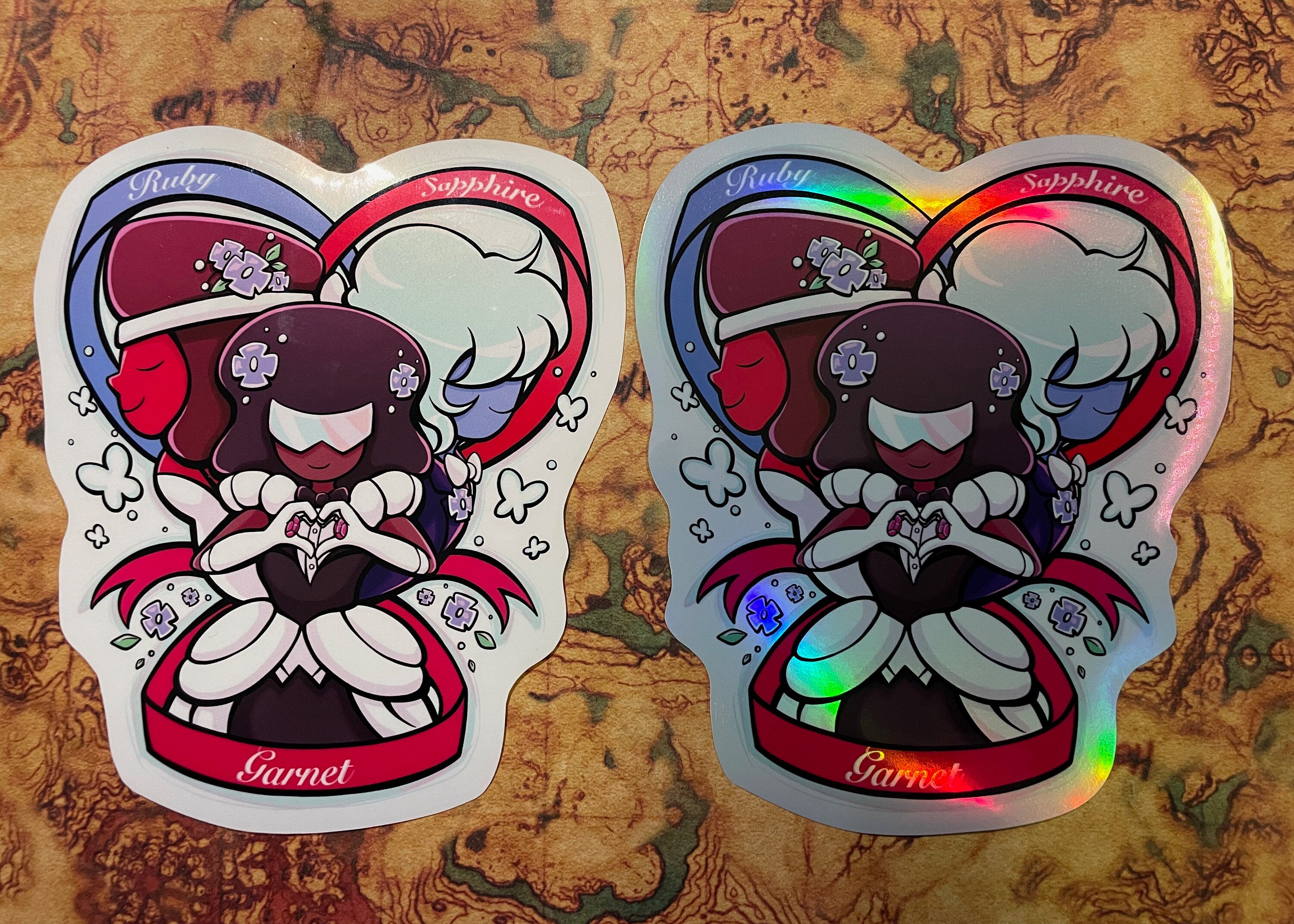 Garnet Ruby Sapphire Vinyl Sticker