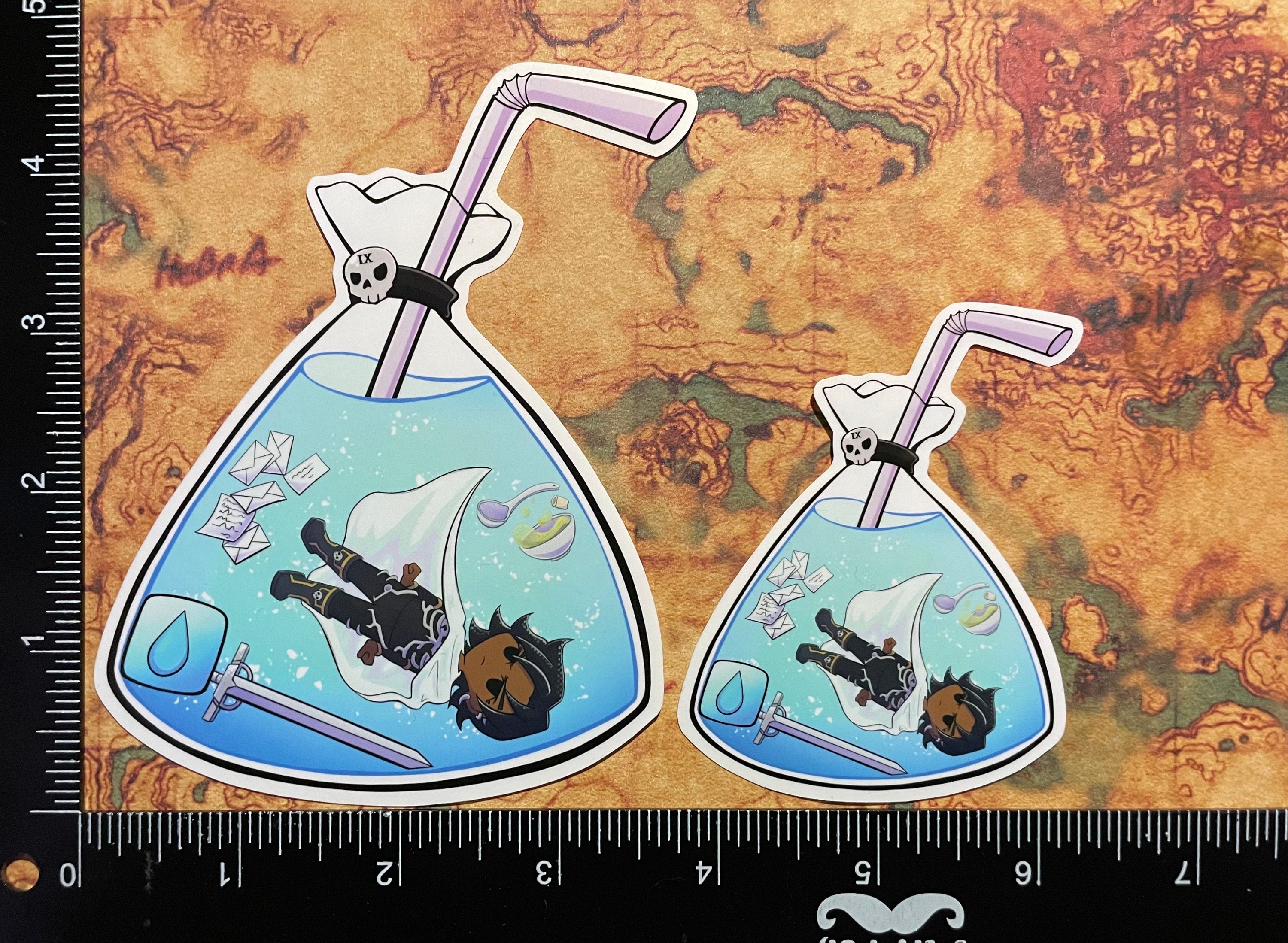 Bag Drinks (Harrow Spring Water) Vinyl Sticker