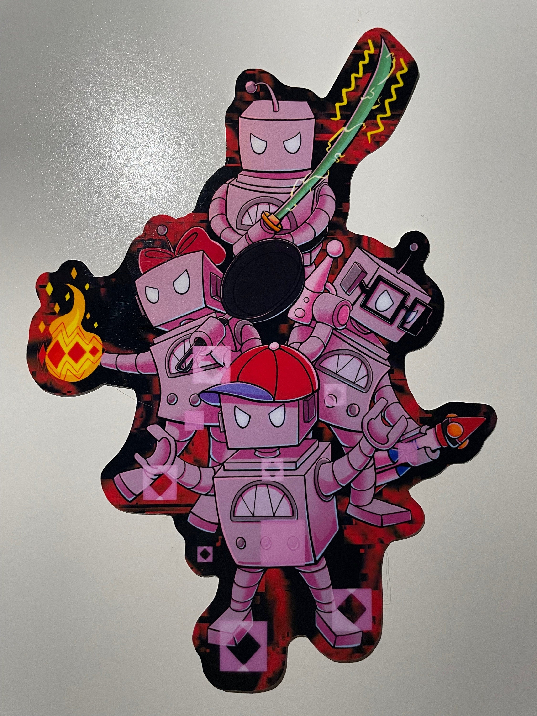 Ness Paula Jeff and Poo Vinyl Sticker