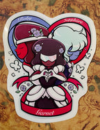 Garnet Ruby Sapphire Vinyl Sticker