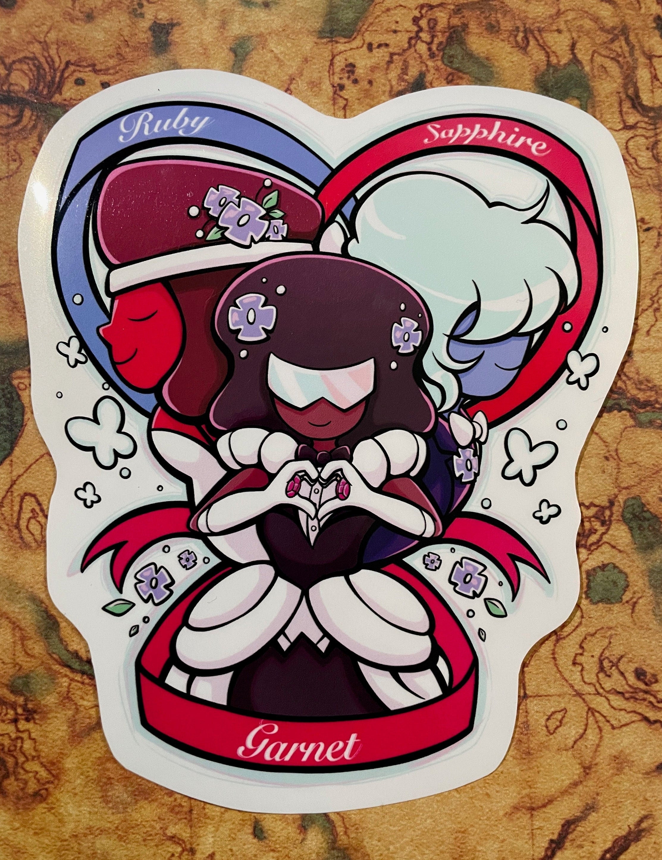 Garnet Ruby Sapphire Vinyl Sticker