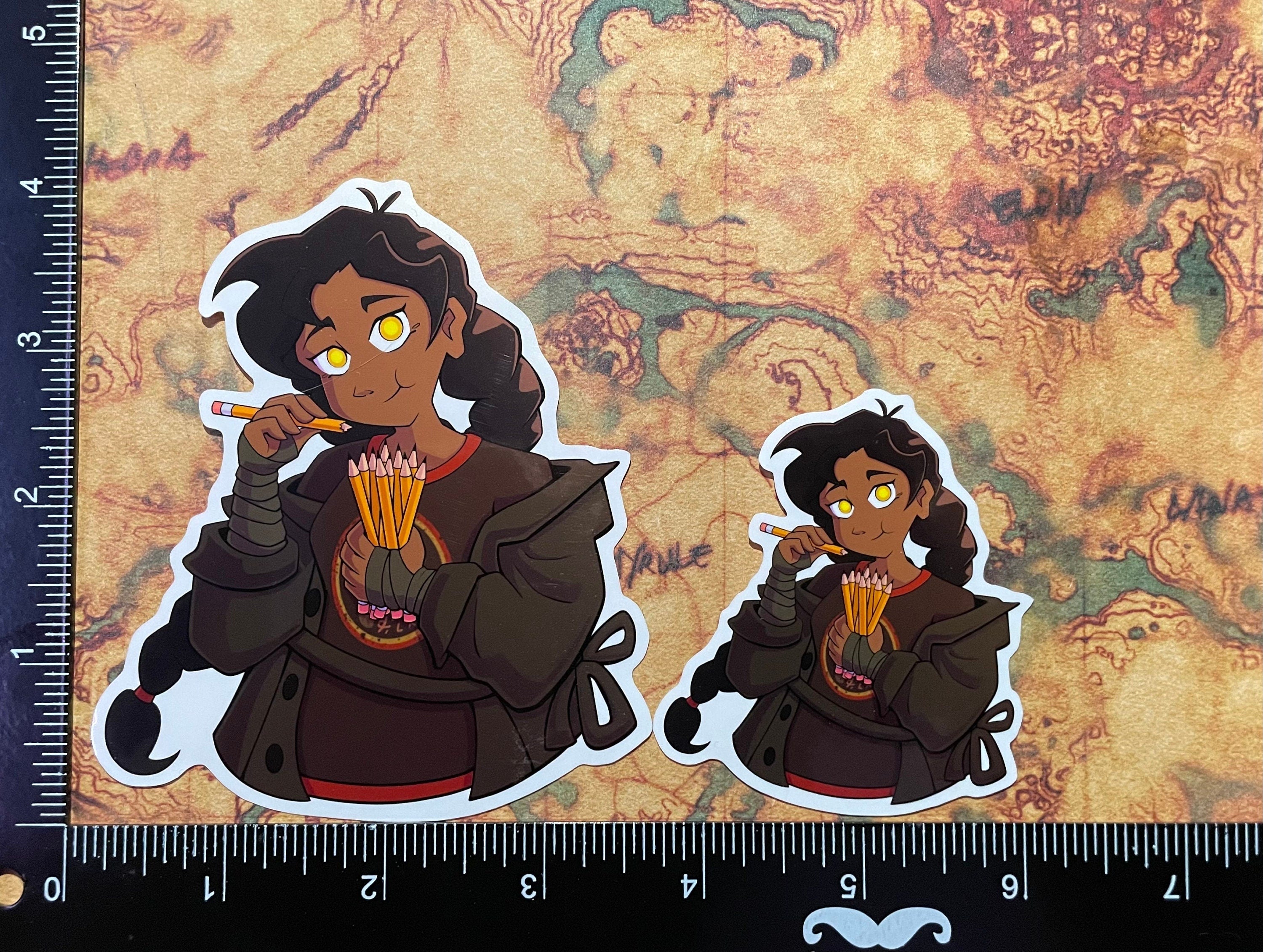 Nona Eating Pencils Vinyl Sticker