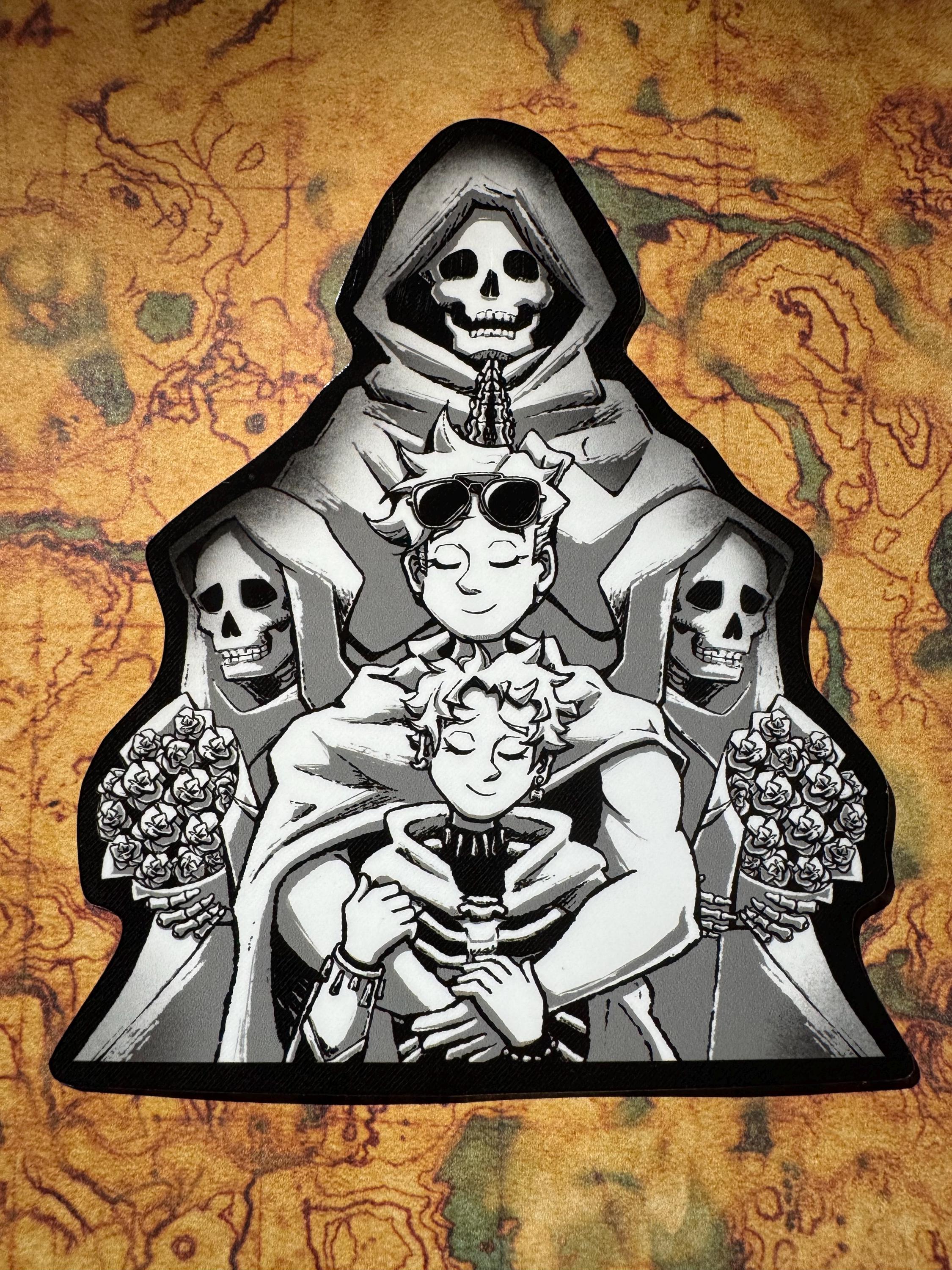 The Cavalier and Necromancer (Gideon/Harrow) Sticker