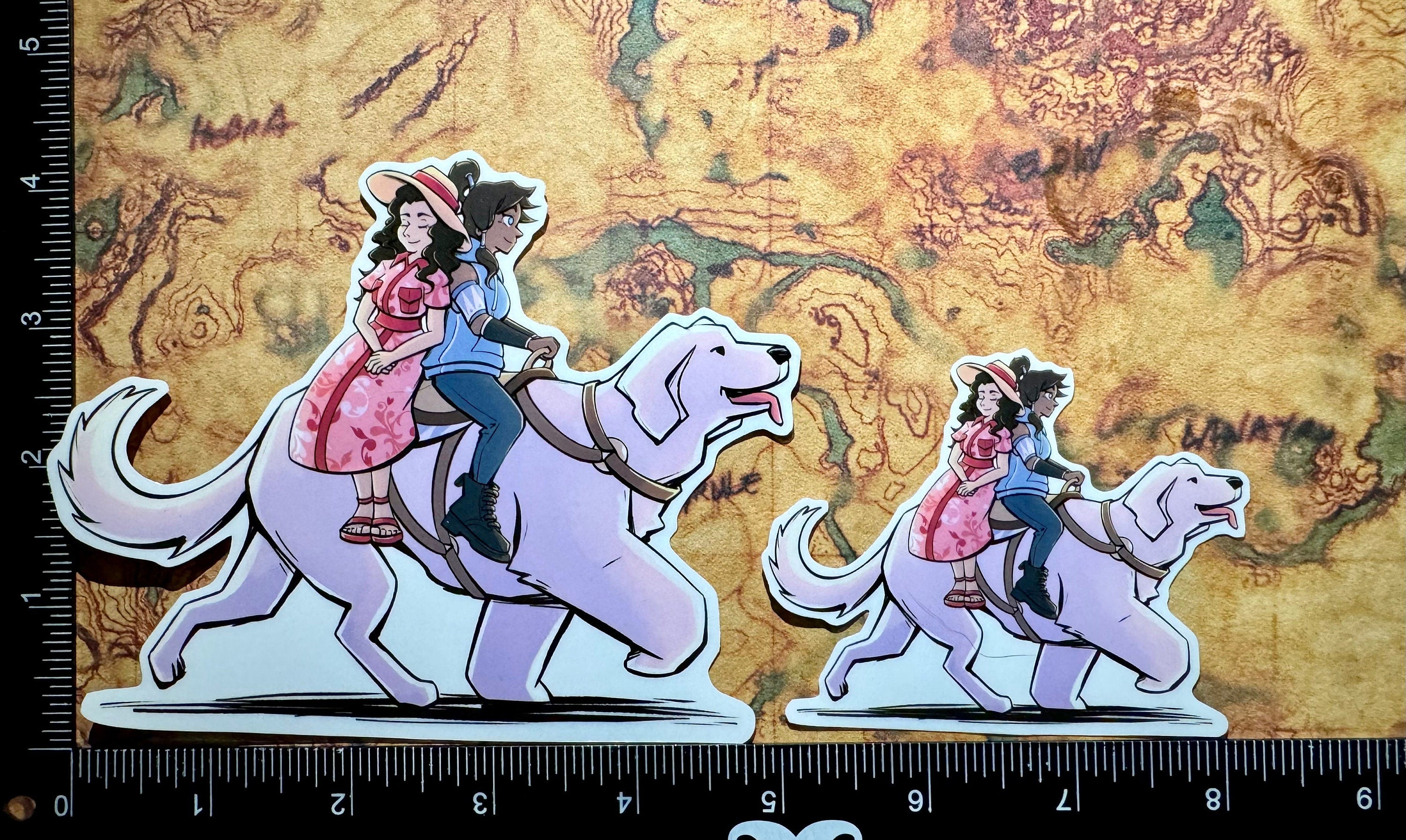 Korrasami and Naga Vinyl Sticker