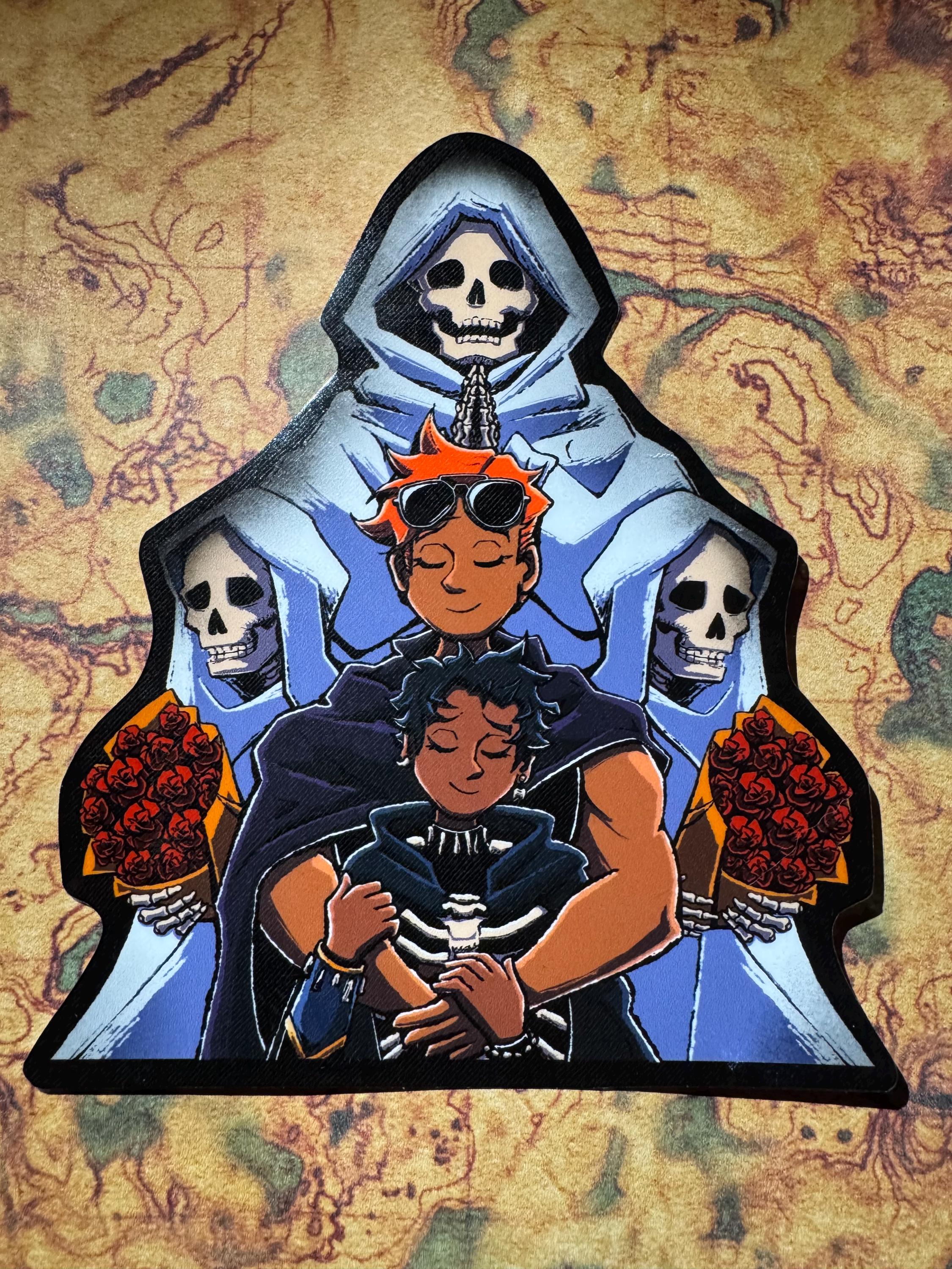 The Cavalier and Necromancer (Gideon/Harrow) Sticker