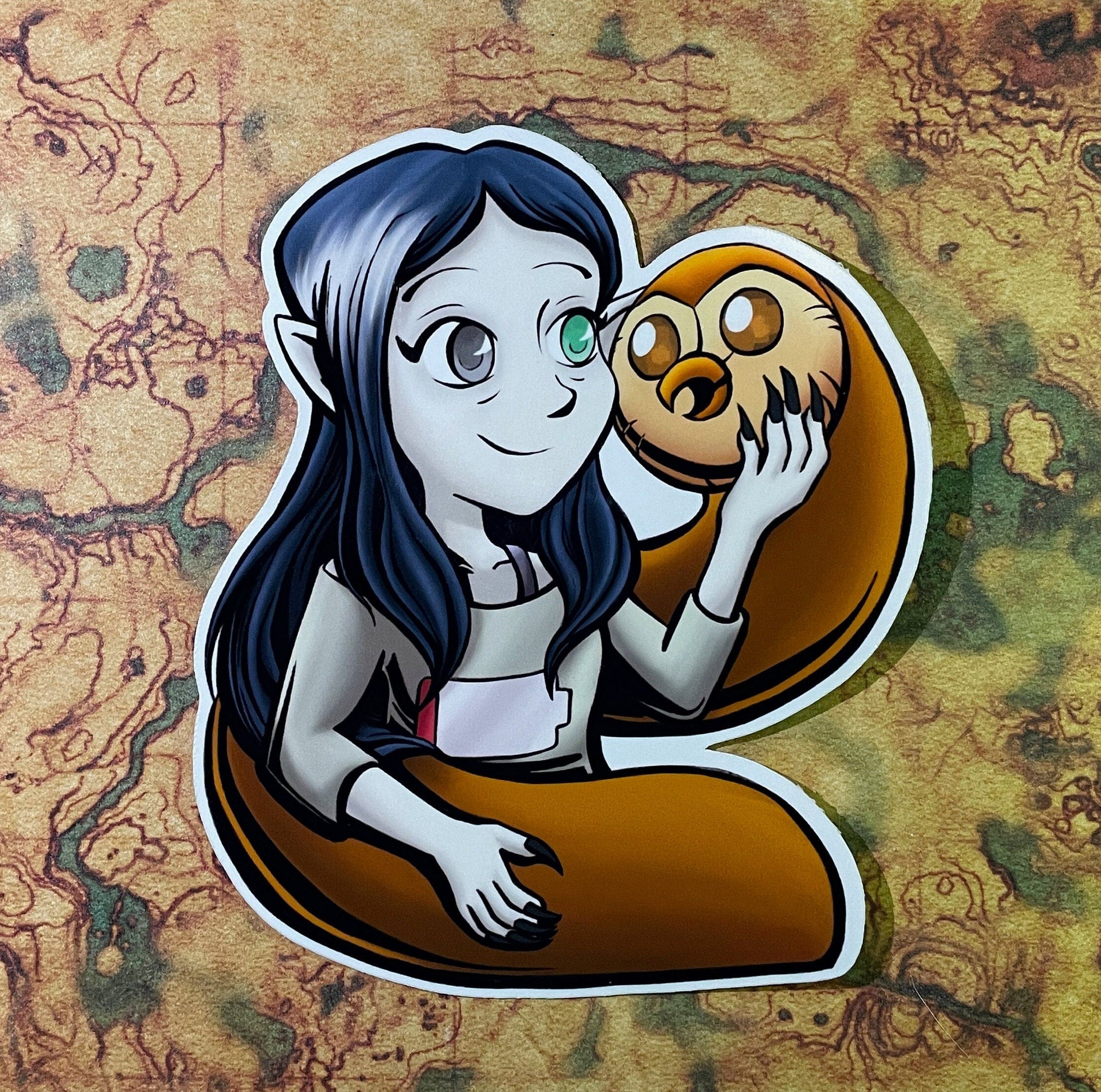 Eda Lilith Hooty Vinyl Sticker