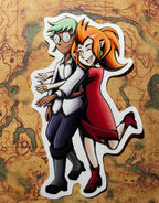 Eda and Raine Vinyl Sticker