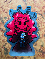 Giant Persephone and Tiny Hades Vinyl Sticker