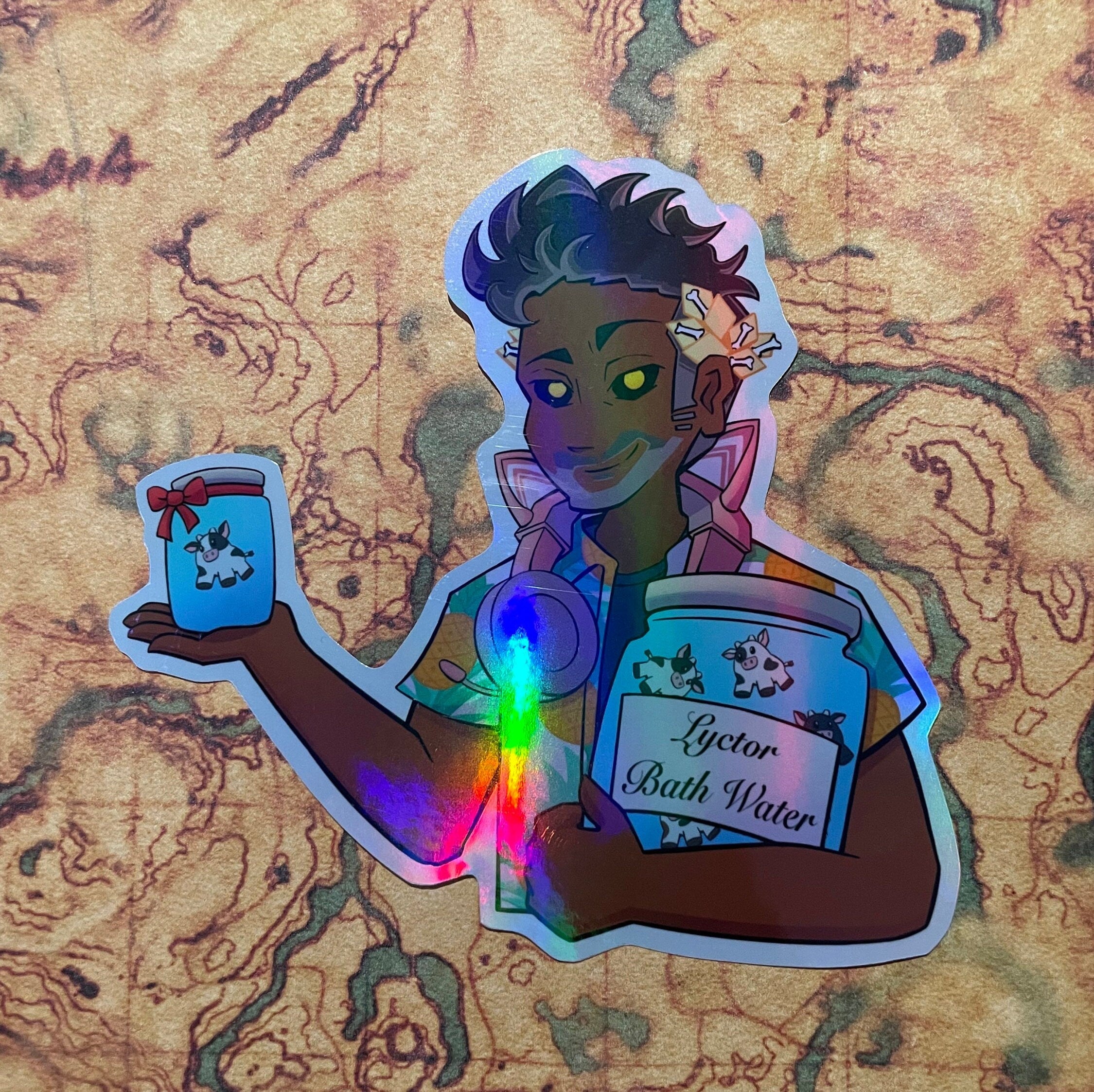 John Gaius Lyctor Bath Water Vinyl Sticker