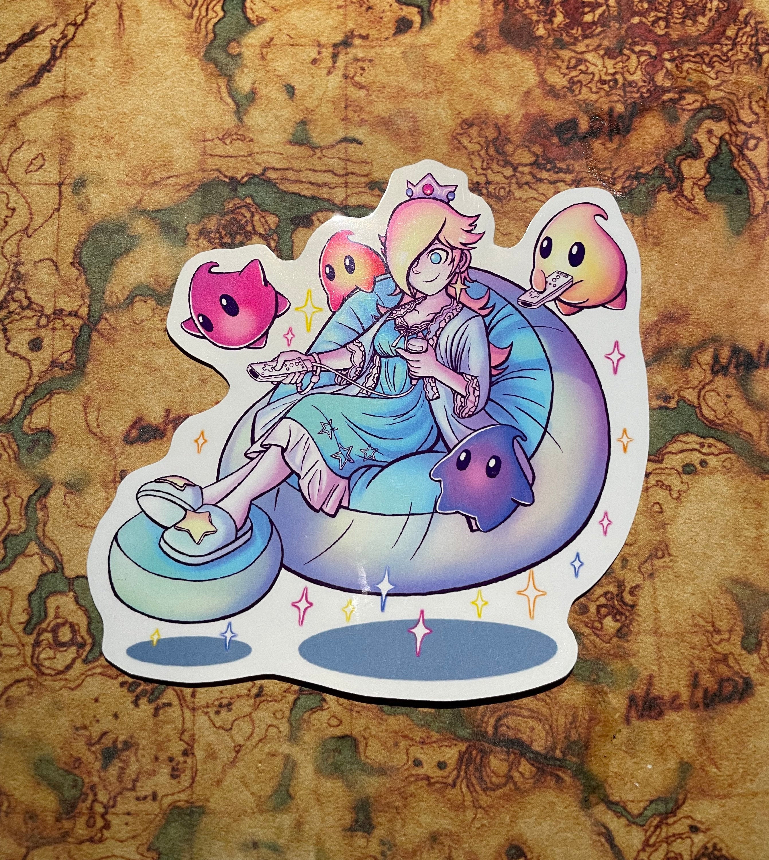 Pajama Time Rosalina and Lumas Vinyl Sticker