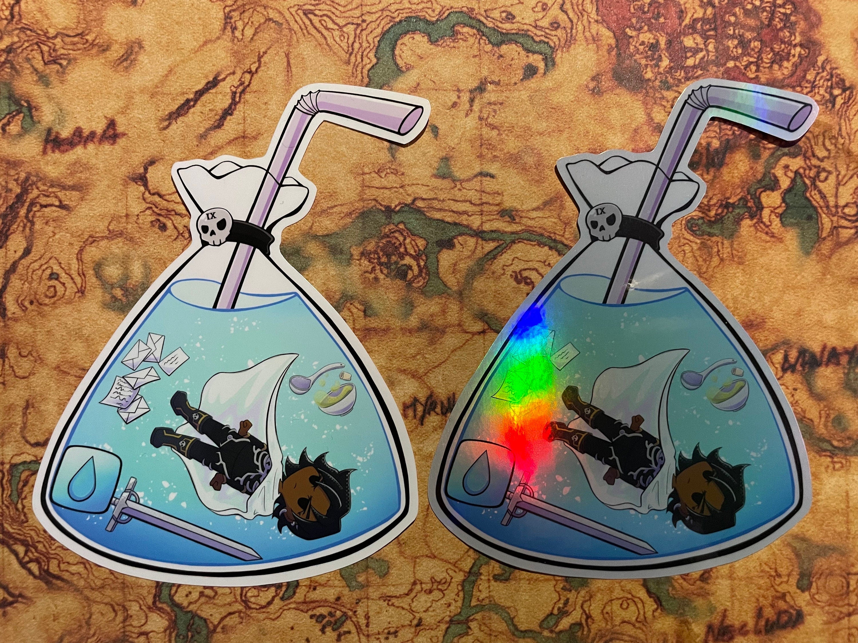 Bag Drinks (Harrow Spring Water) Vinyl Sticker