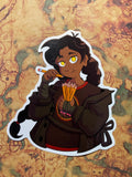 Nona Eating Pencils Vinyl Sticker