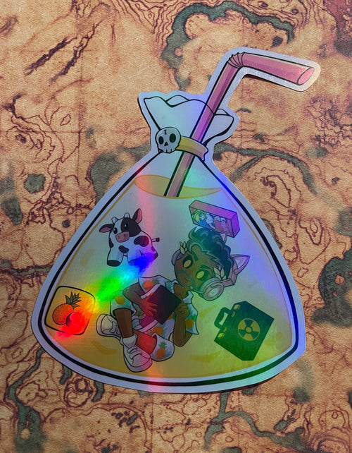 Bag Drinks (John Gaius Piña Colada) Vinyl Sticker