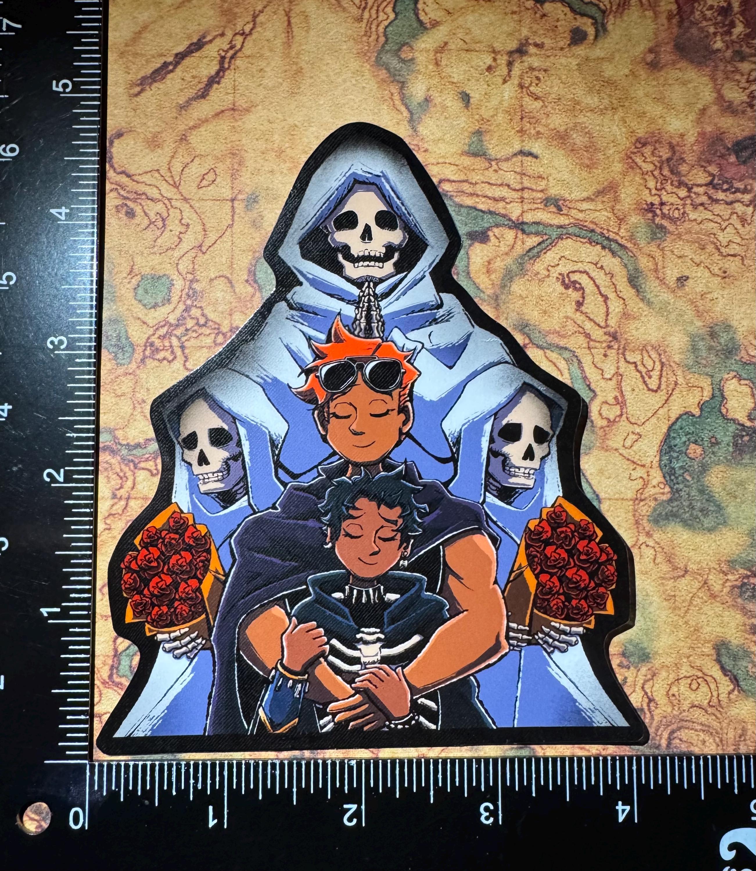 The Cavalier and Necromancer (Gideon/Harrow) Sticker