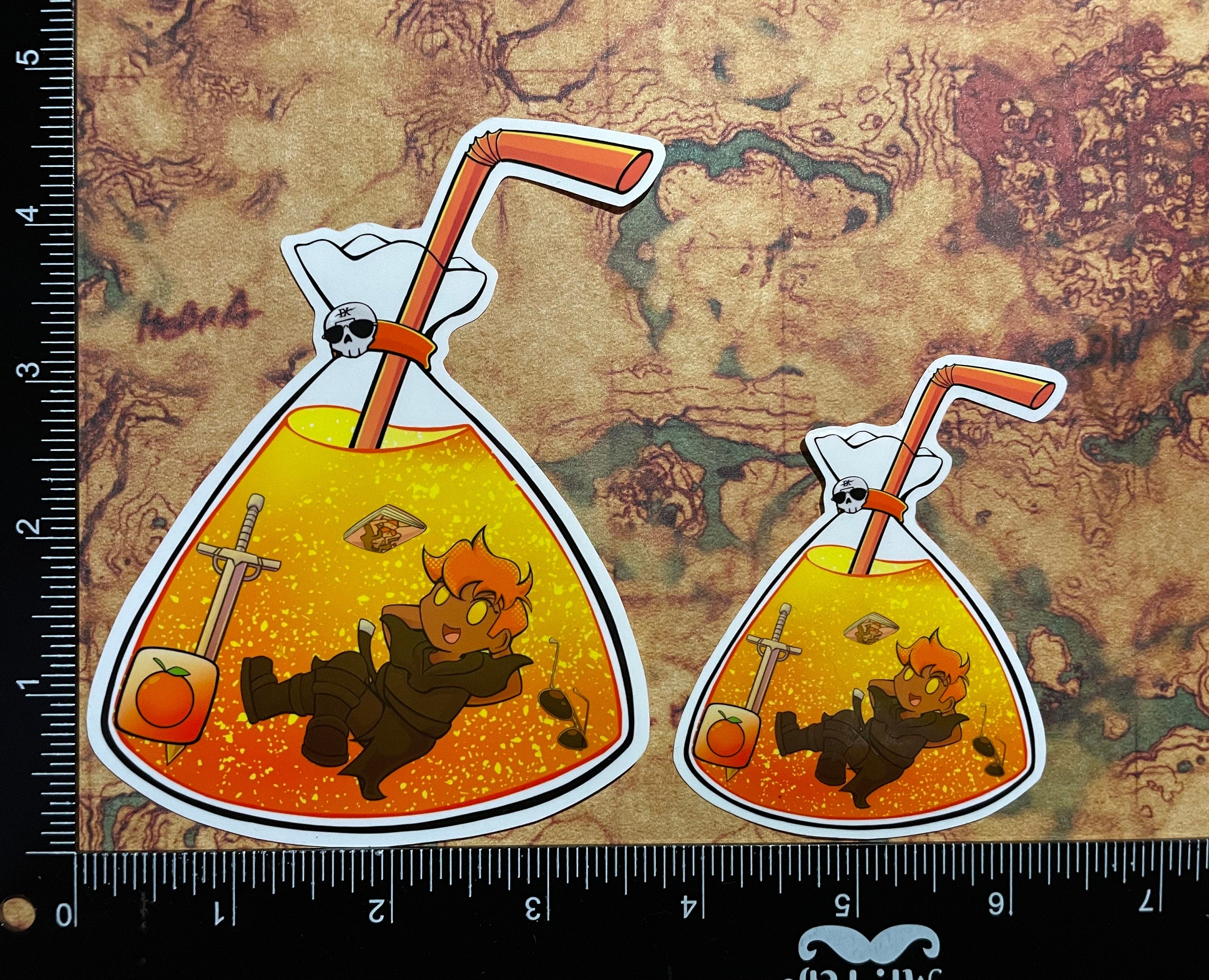 Bag Drinks (Gideon Orange Soda) Vinyl Sticker