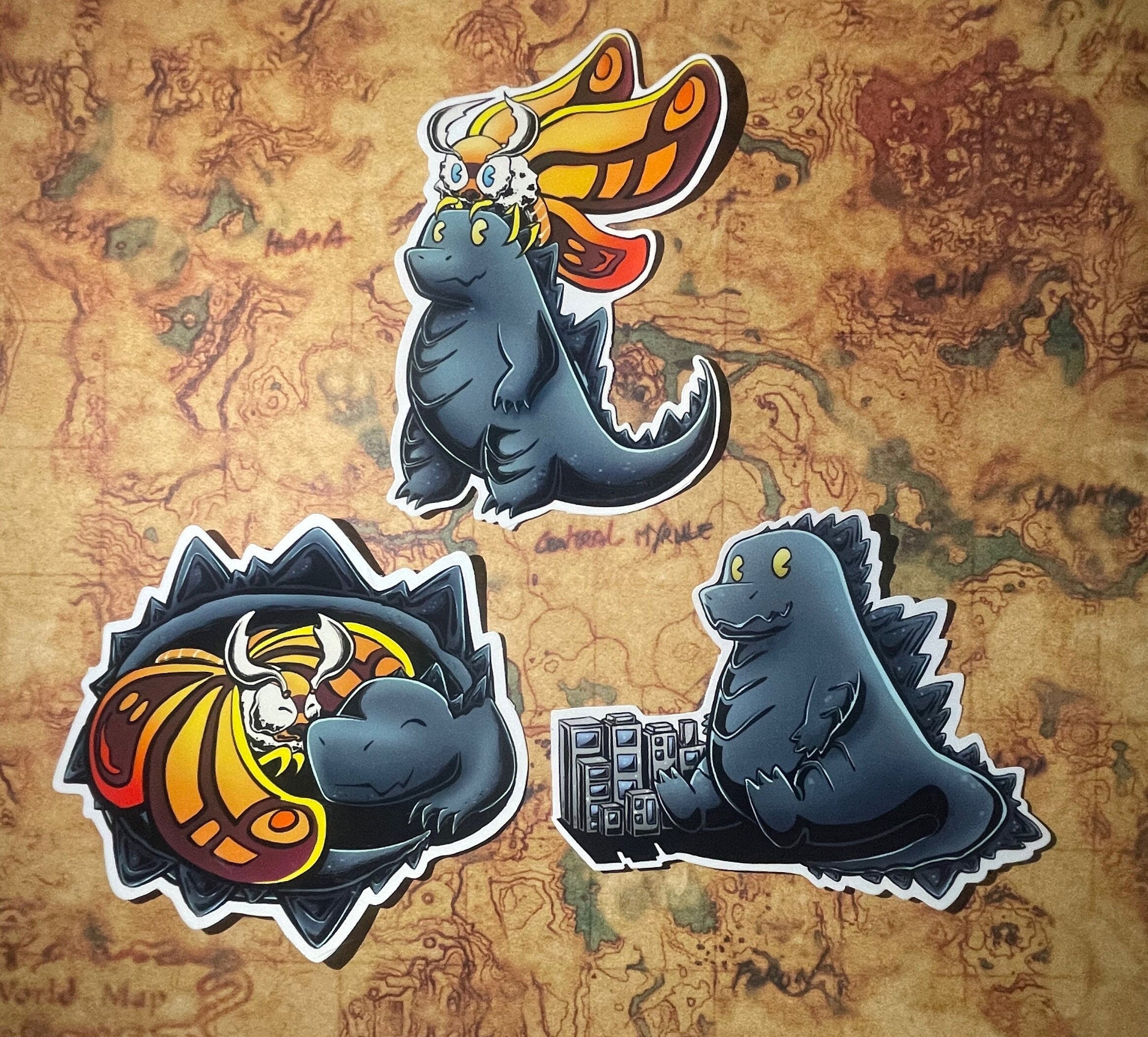 Kaiju Vinyl Stickers