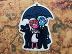 Hades, Persephone, and Cerberus Vinyl Sticker
